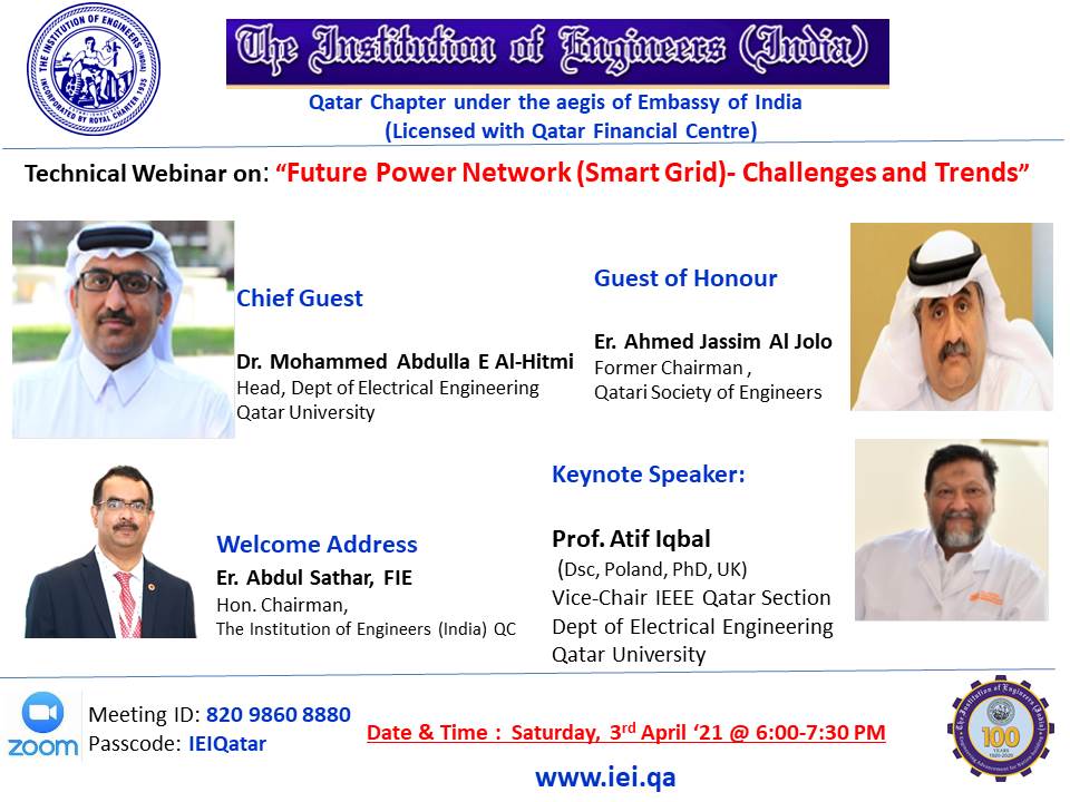 Technical webinar:"Future Power Network(Smart Grid)-Challenges and Trends"