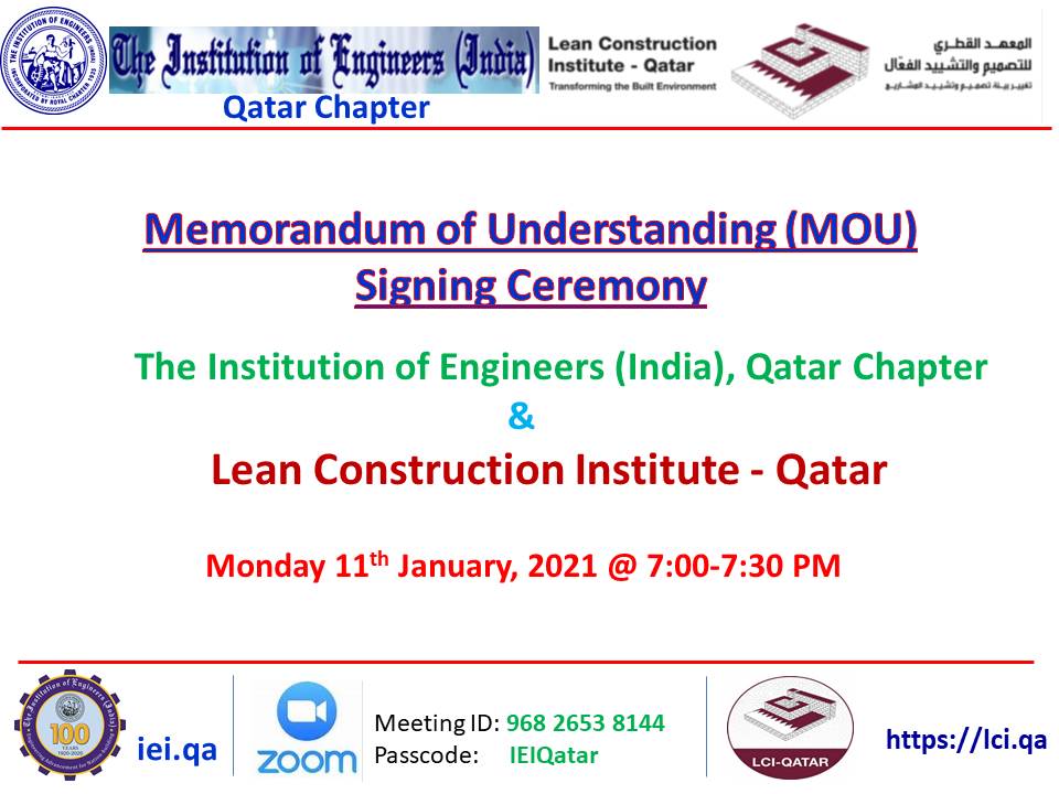 Memorandum of Understanding (MOU) Signing Ceremony 